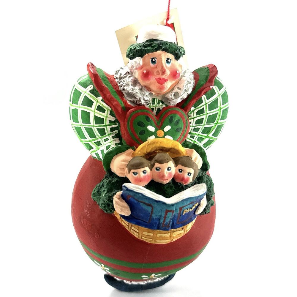 Vintage Dept 56 Christmas Ornament Angel Children Photo Album Family Memory 5” - Picture 3 of 9